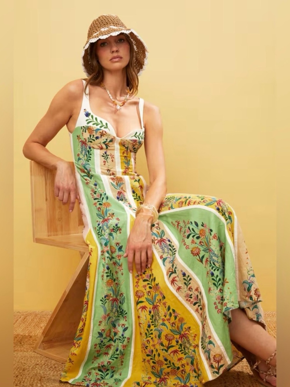 SOLD OUT Christian Lacroix Floral Print Panel Dress (Farm Rio)